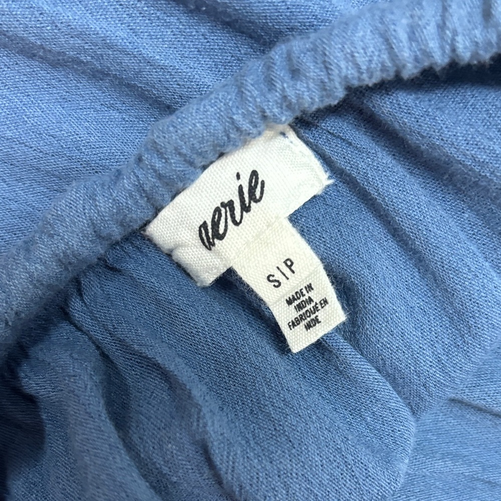 Women’s Maxi Skirt - Blue Tiered Flow - Picture 3 of 6
